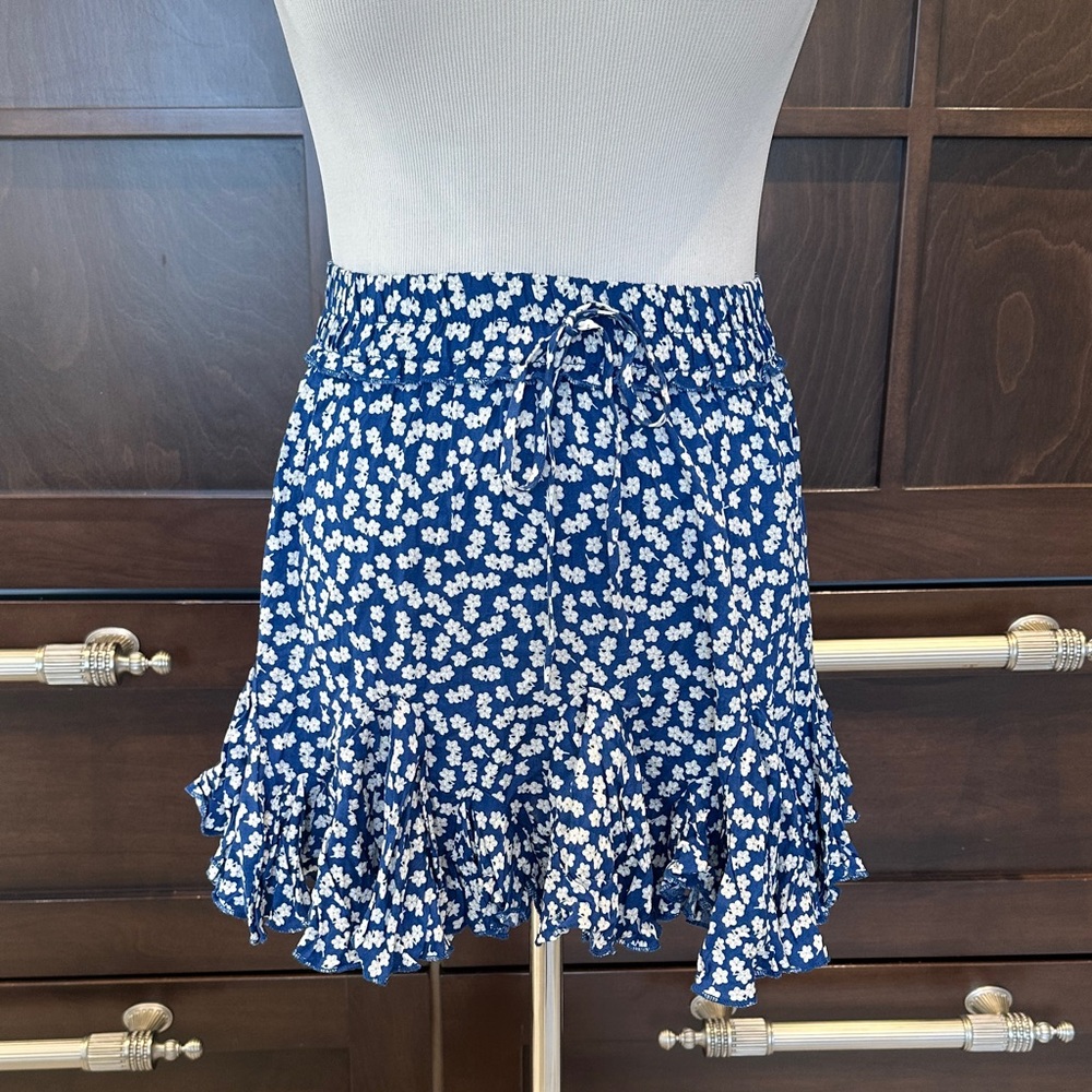 Aakaa Floral Mini Skirt